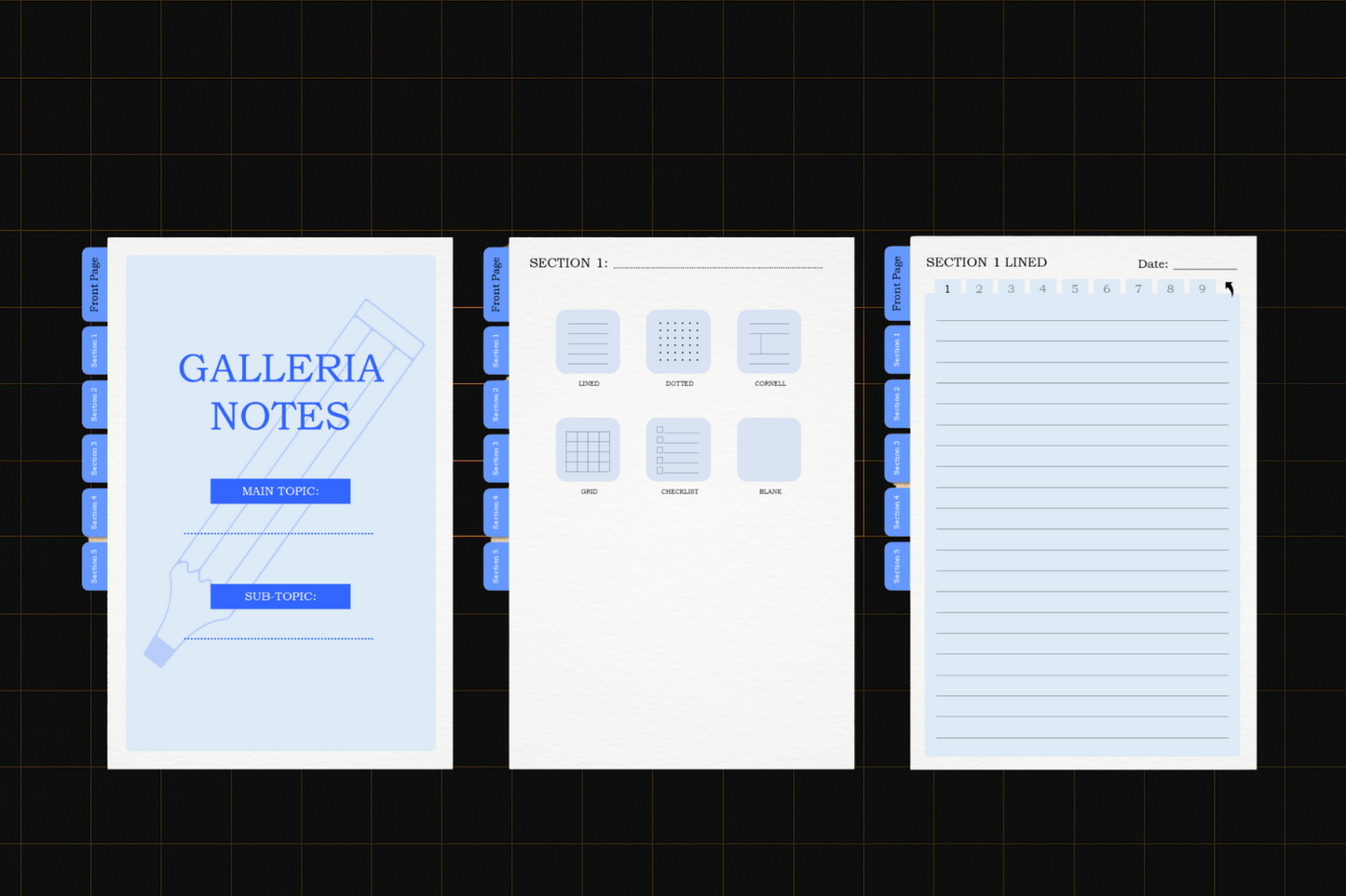 Galleria Notes 1