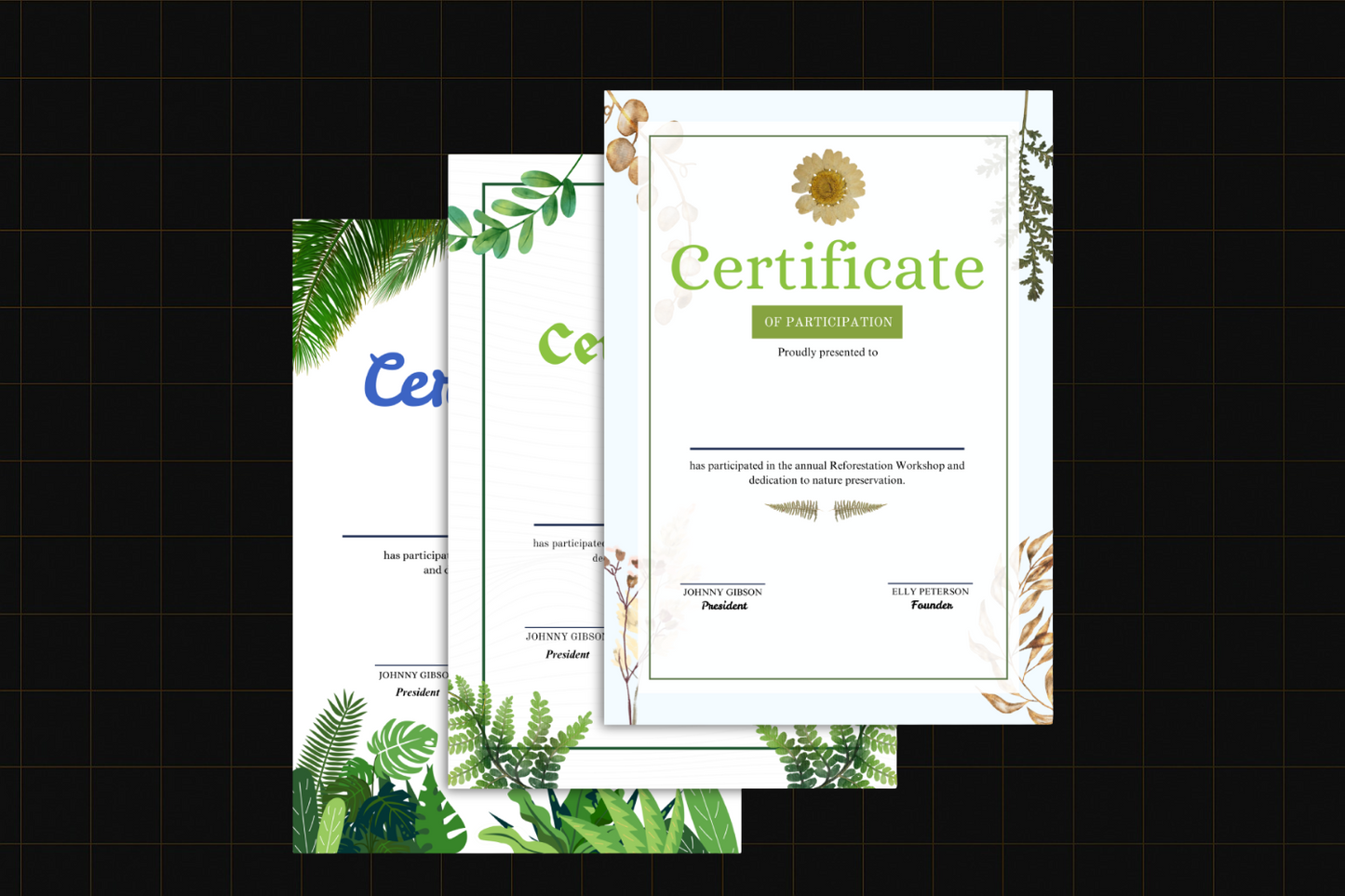 Nature Certificates