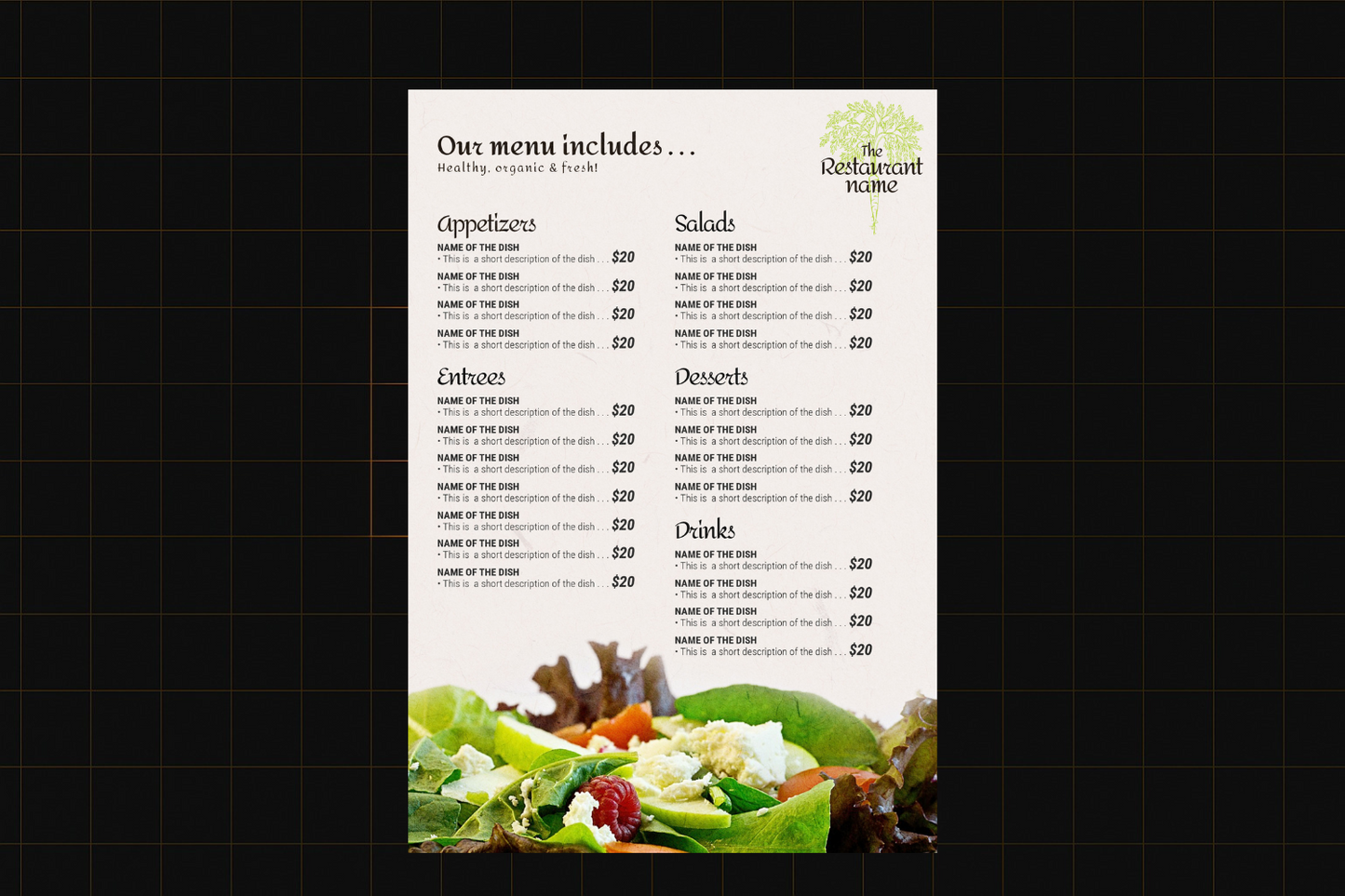 Food Menu Template
