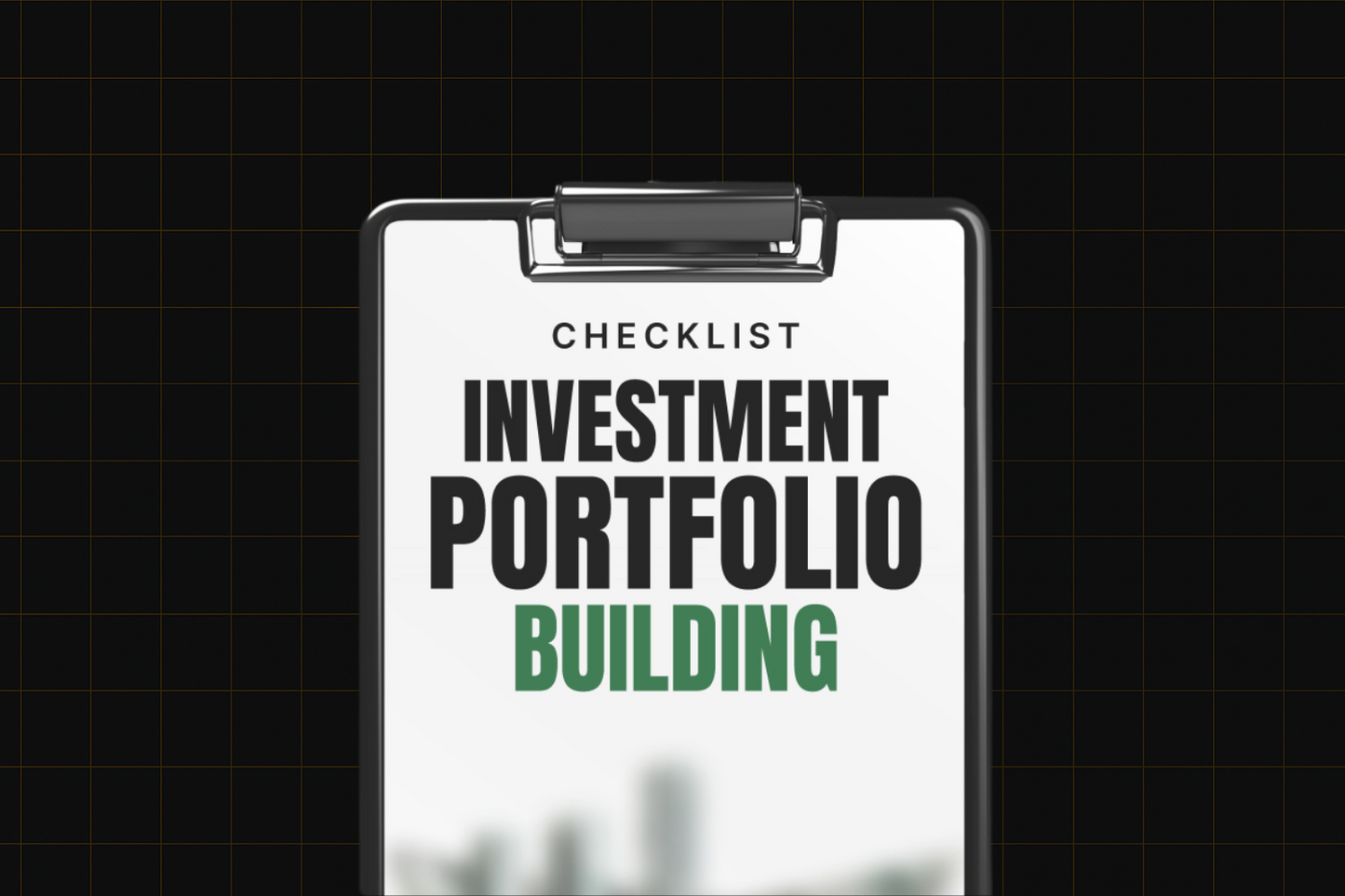 Investment Portfolio Building