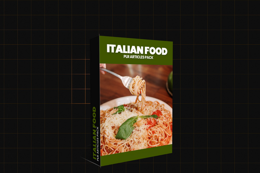 Italian Food PLR Articles Pack