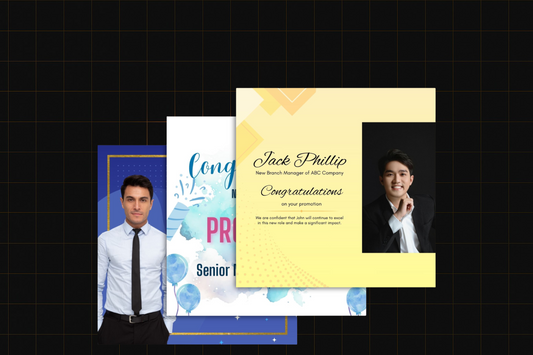 Career Advancement Announcement Card