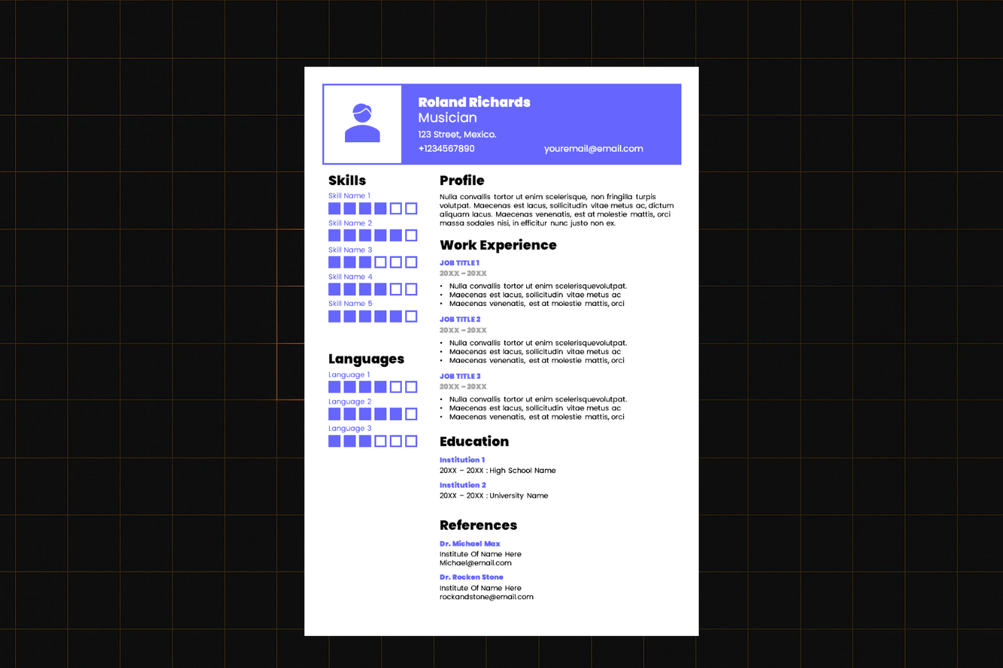 EZ Resume Template 3