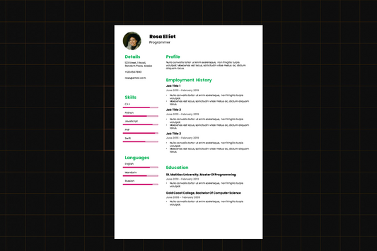 EZ Resume Template 5