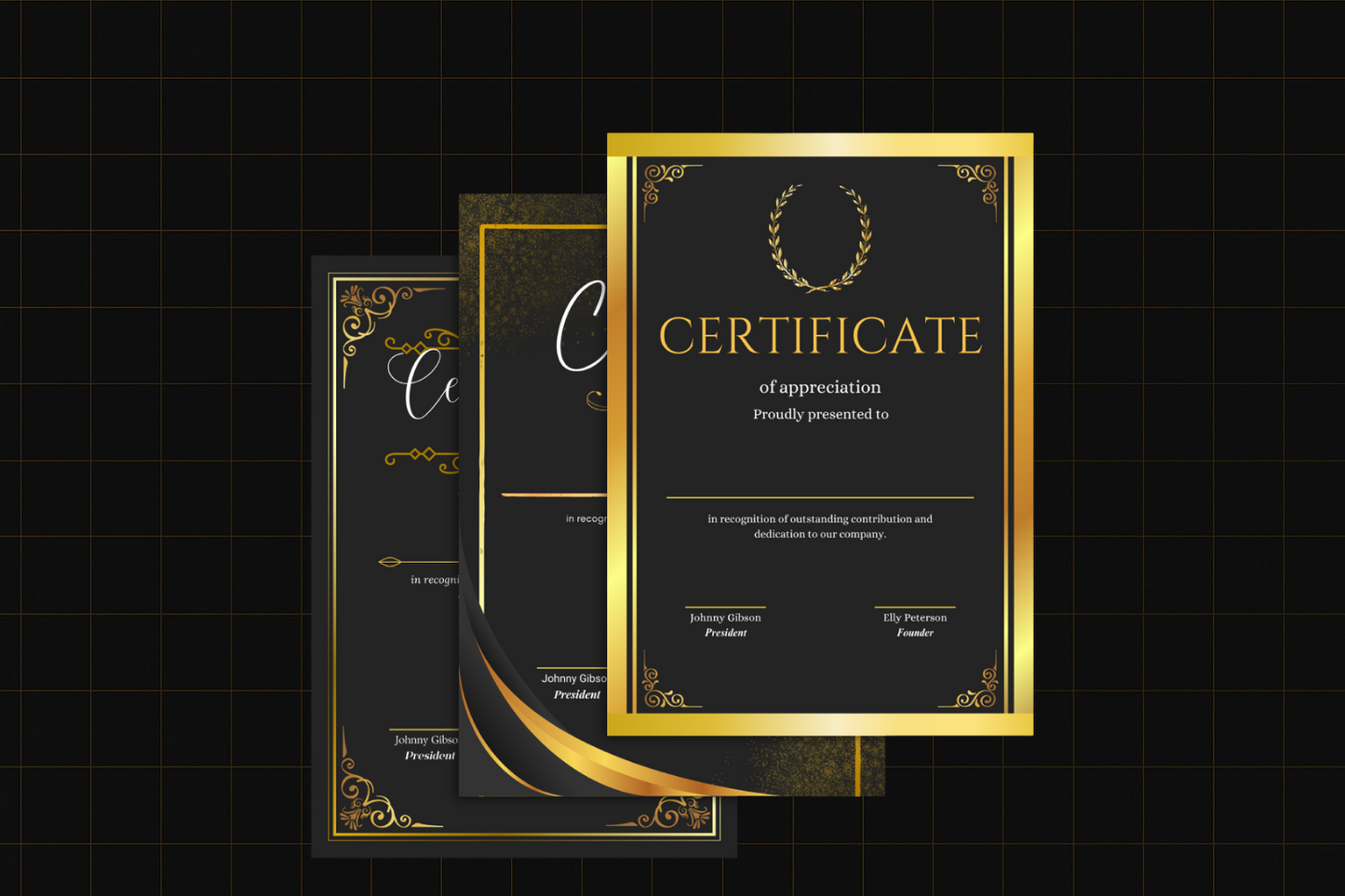 Elegant Certificates
