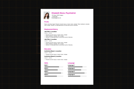 EZ Resume Template 4