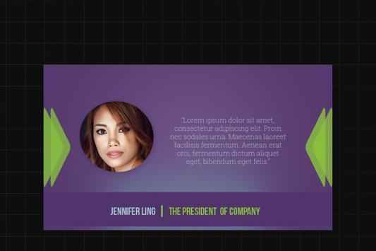 Colourful Testimonial Box Template