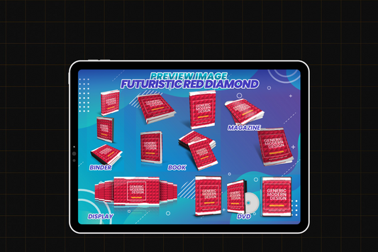 Futuristic Red Diamond