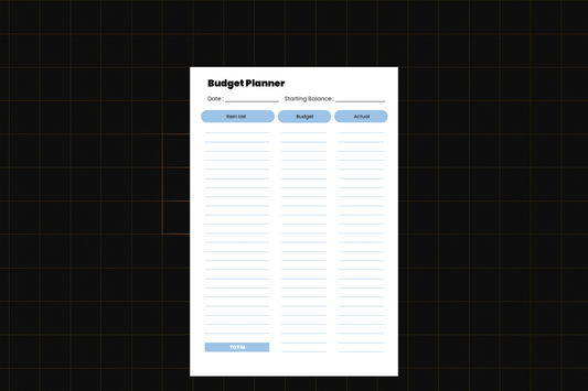 Plan Your Budget 5