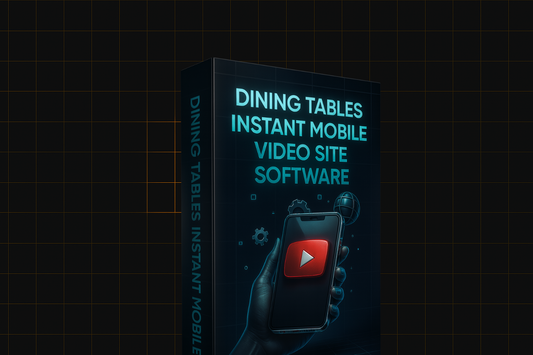 Dining Tables Instant Mobile Video Site Software