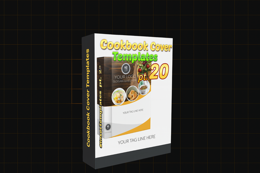 3D Cookbook Ecover Templates